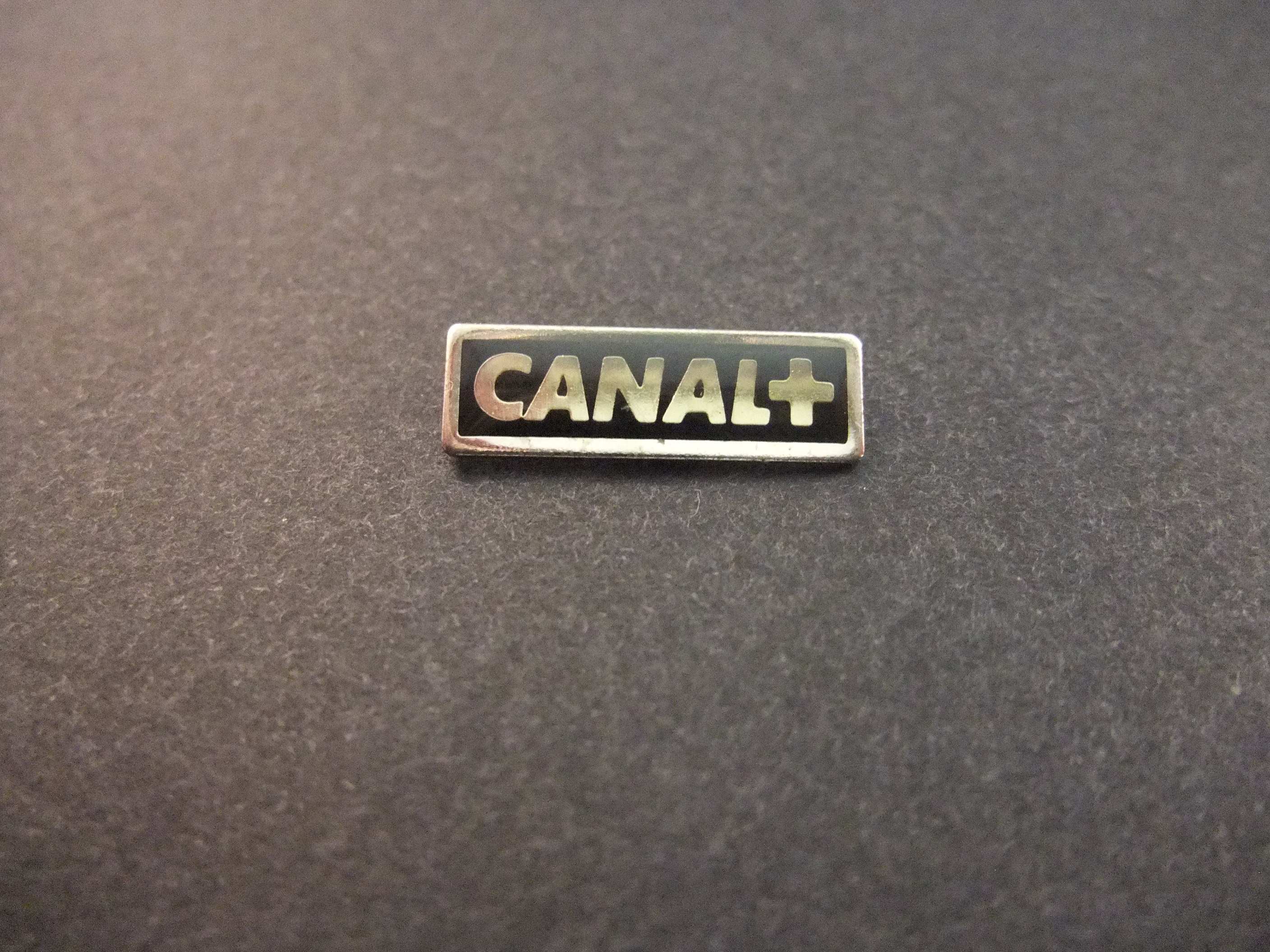 Canal + tv zender logo zwart
